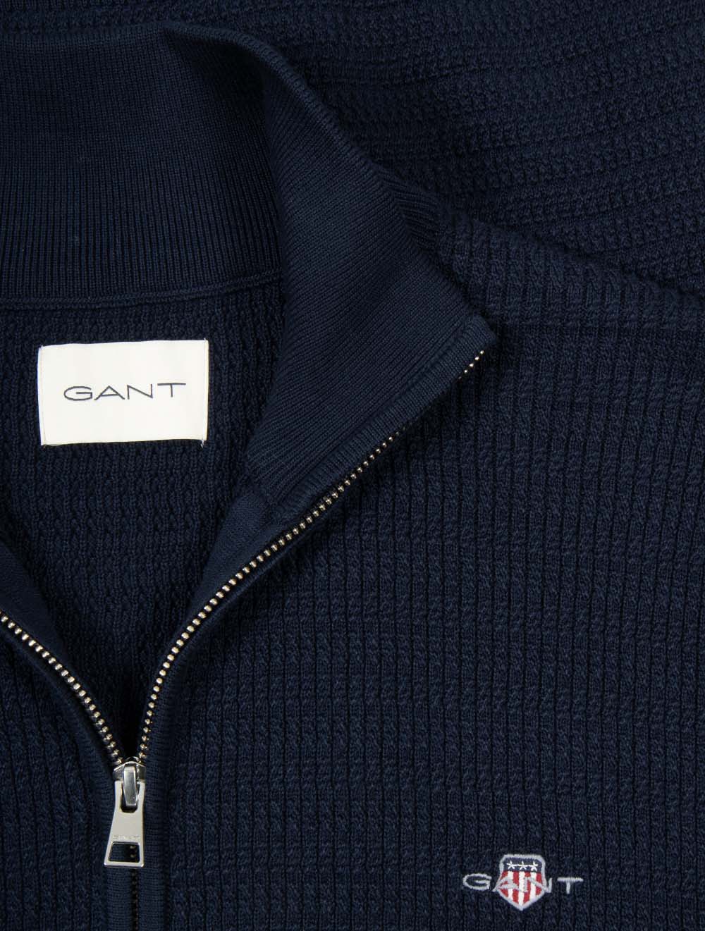 Mini Cable Half Zip Jumper Evening Blue
