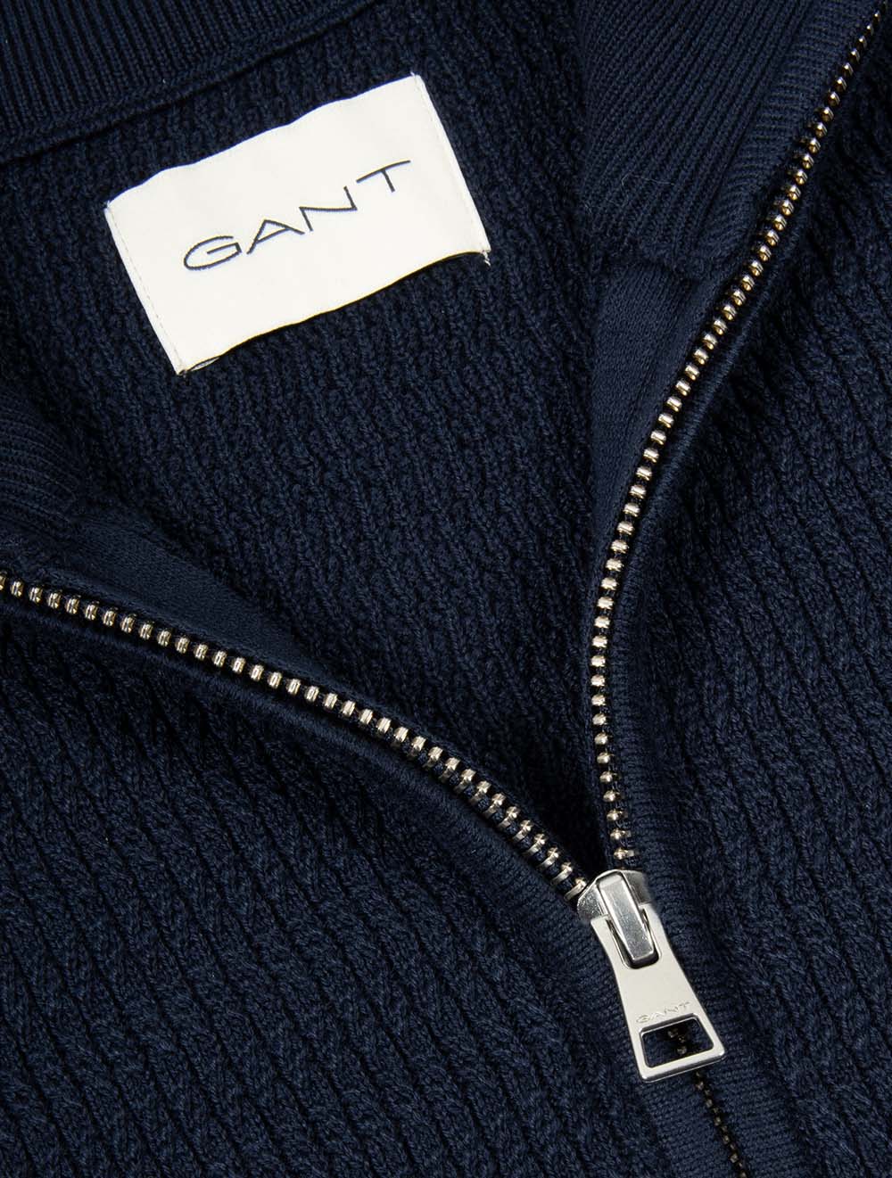 Mini Cable Half Zip Jumper Evening Blue