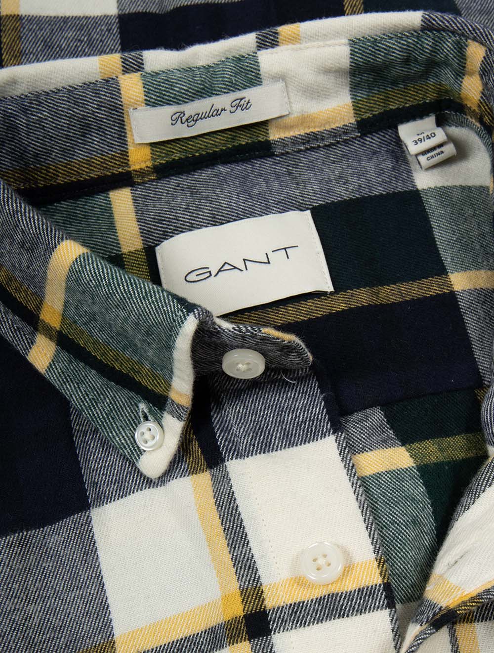 Regular Fit Flannel Check Shirt Tartan Green