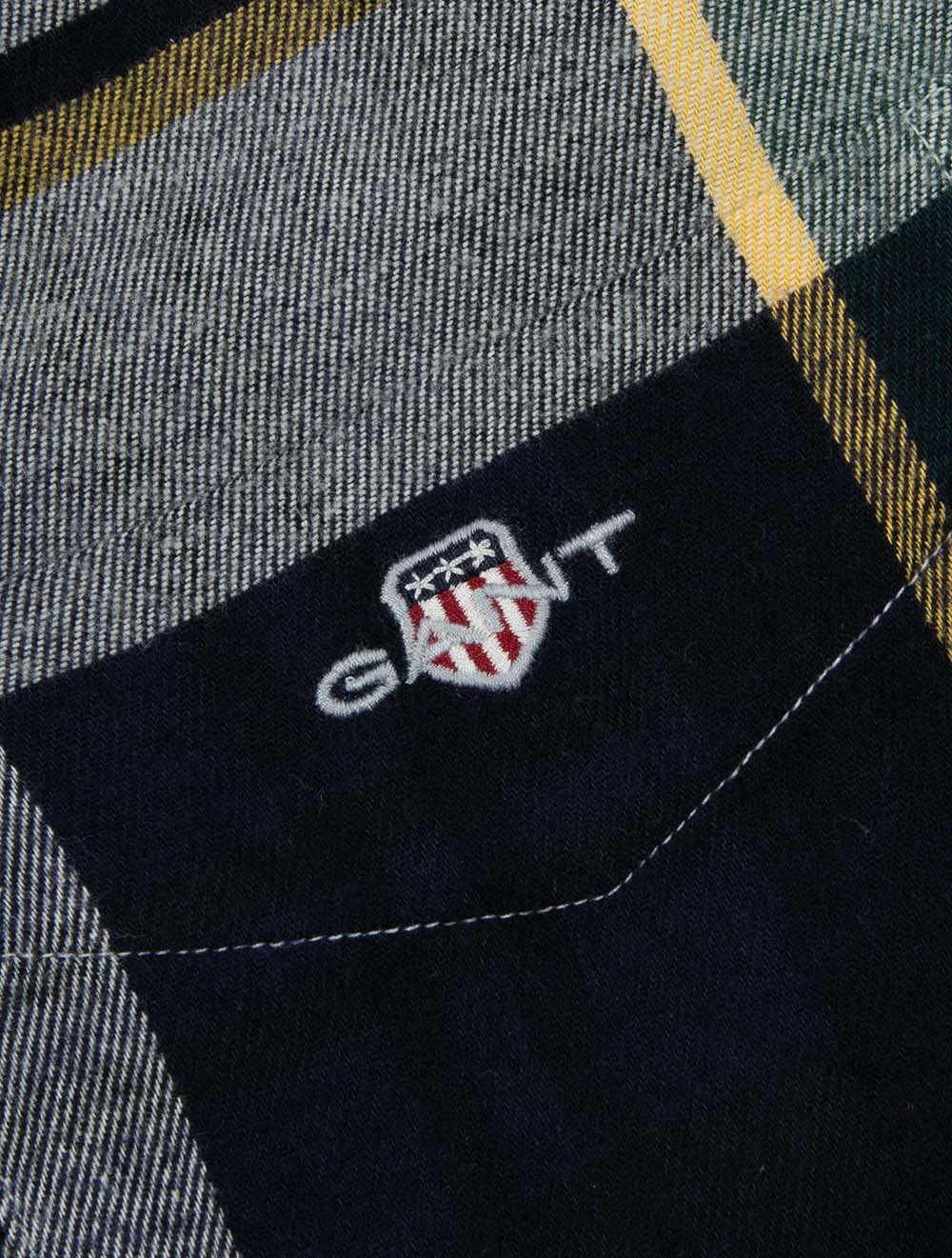 Regular Fit Flannel Check Shirt Tartan Green