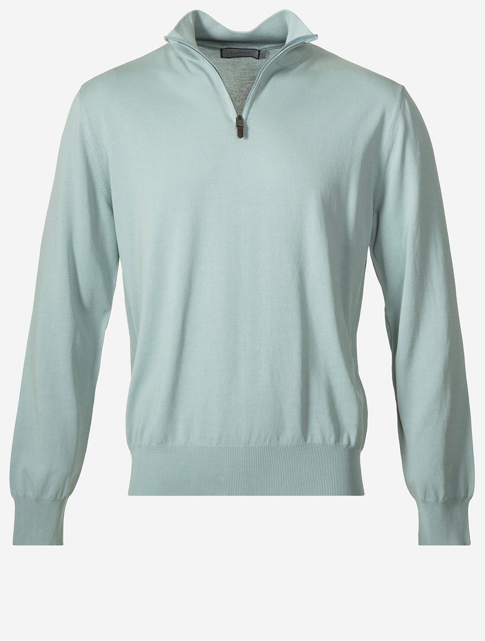 Canali Pure Wool HZ Knit-Green