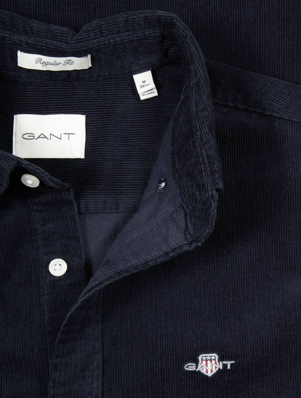 Regular Fit Corduroy Shirt Evening Blue