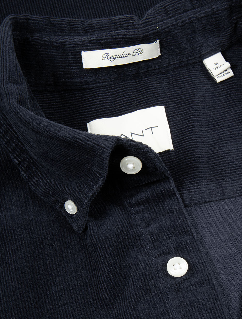 Regular Fit Corduroy Shirt Evening Blue