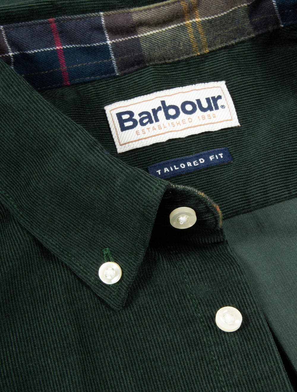 Ramsey Tailored Corduroy Shirt Seaweed