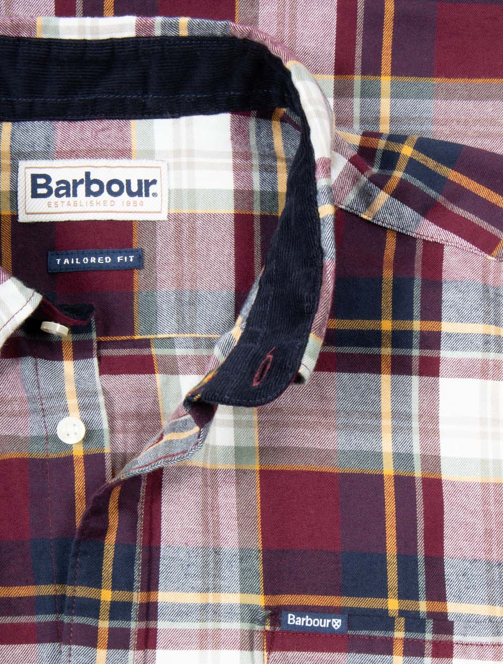 Crossfell Tailored Check Shirt Merlot