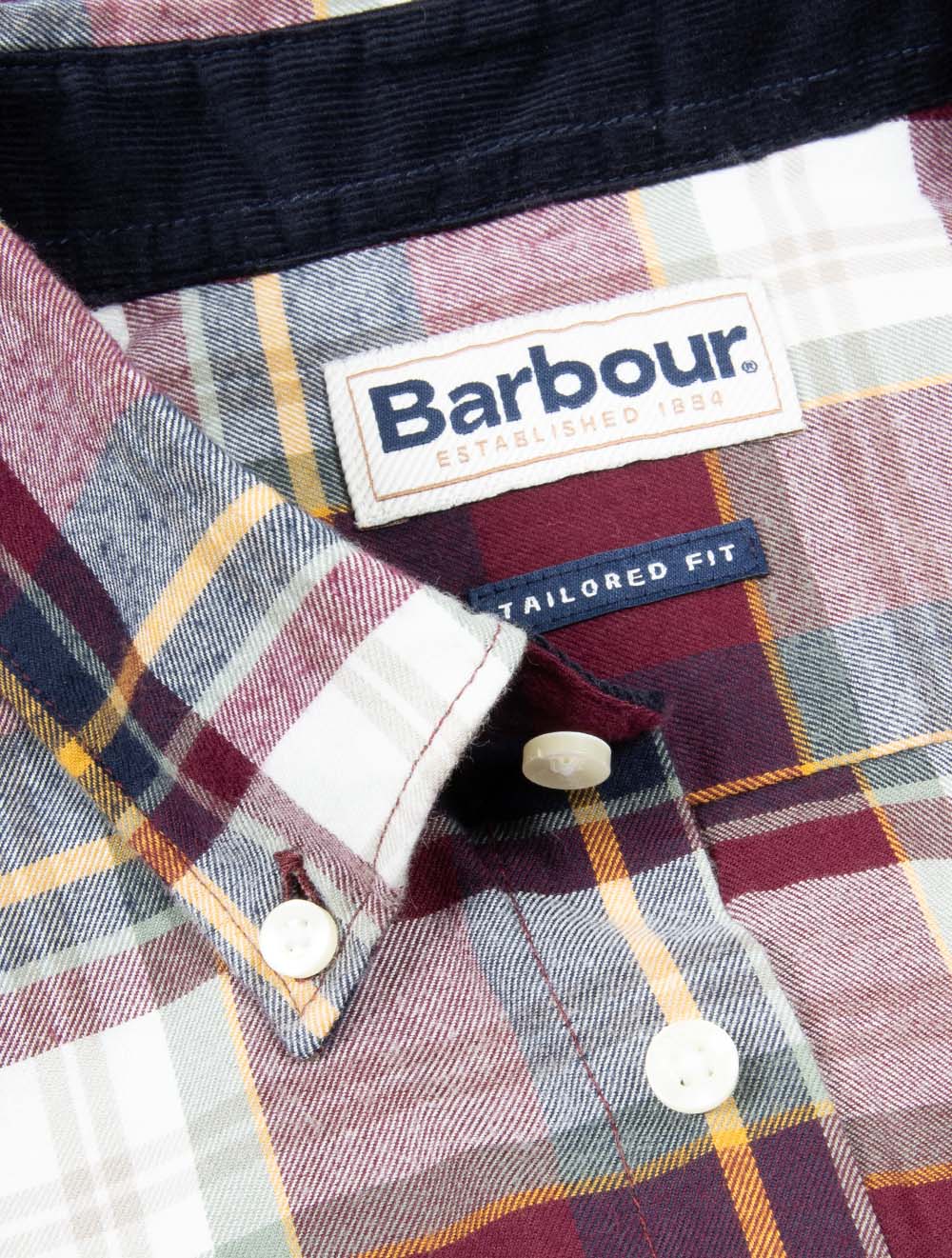 Crossfell Tailored Check Shirt Merlot