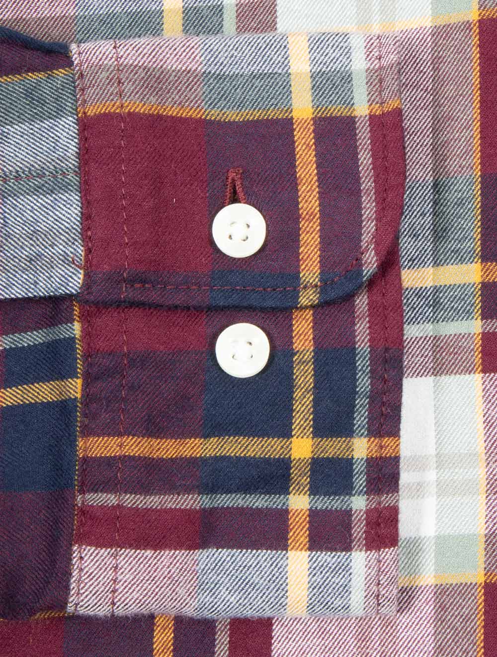 Crossfell Tailored Check Shirt Merlot