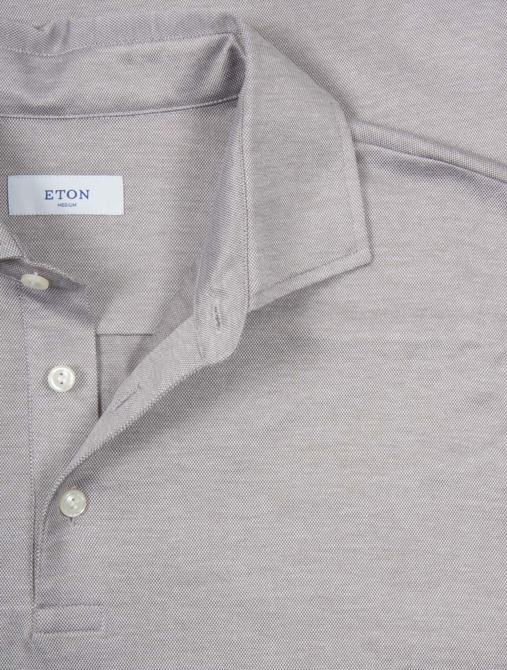 Short Sleeve Polo Shirt Brown