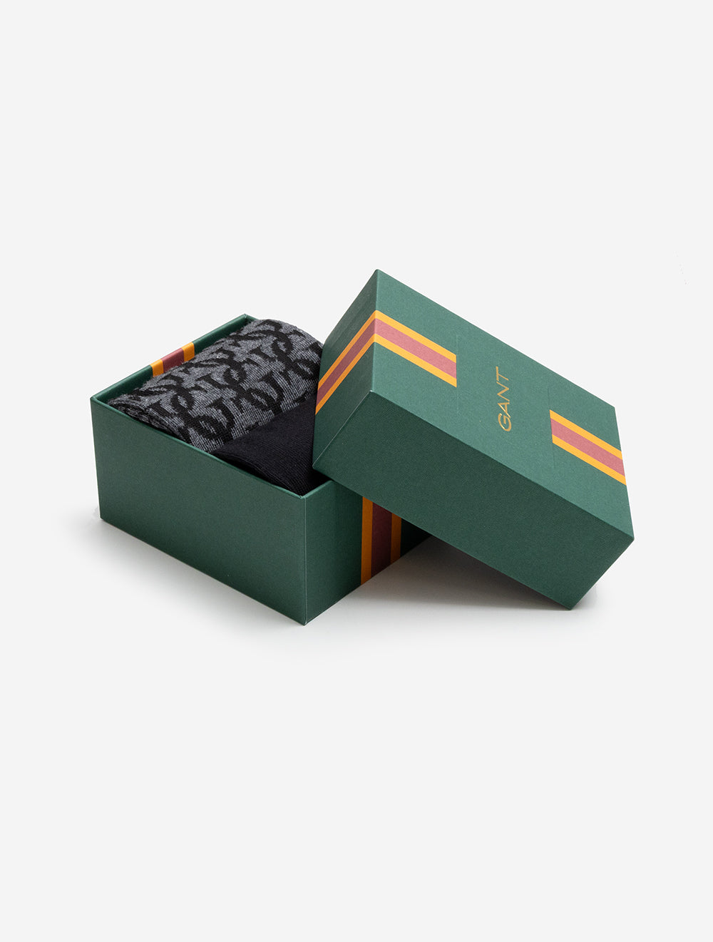 G Monogram Socks 2-Pack Gift Box Black