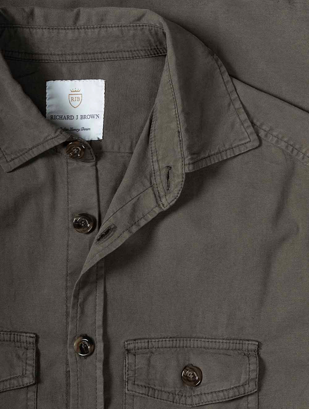 Washed Overshirt Brown