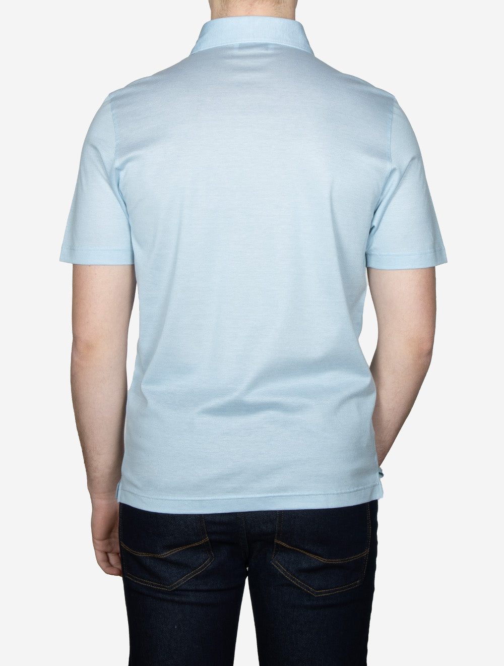 3 Button Polo Shirt Aqua