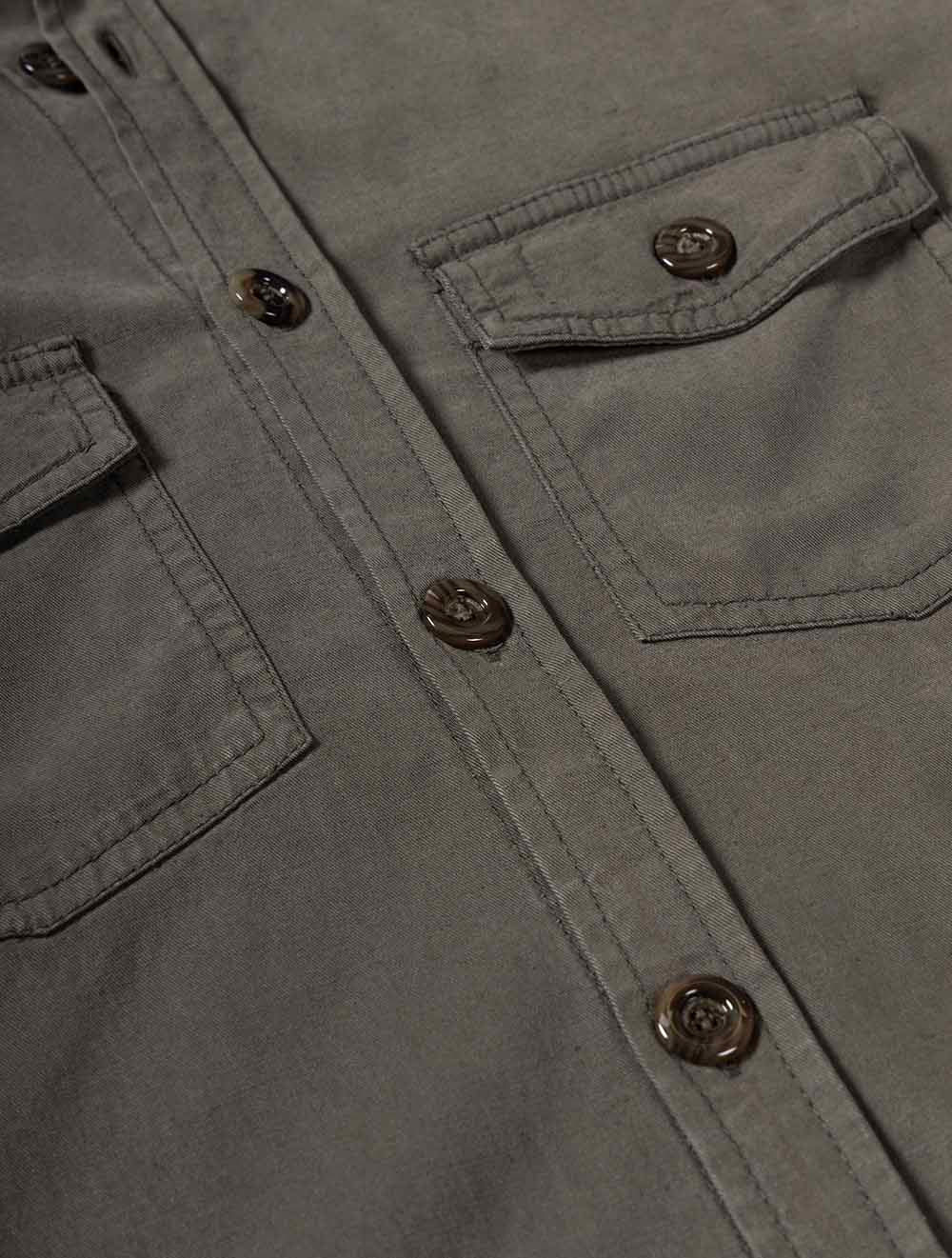 Washed Overshirt Brown