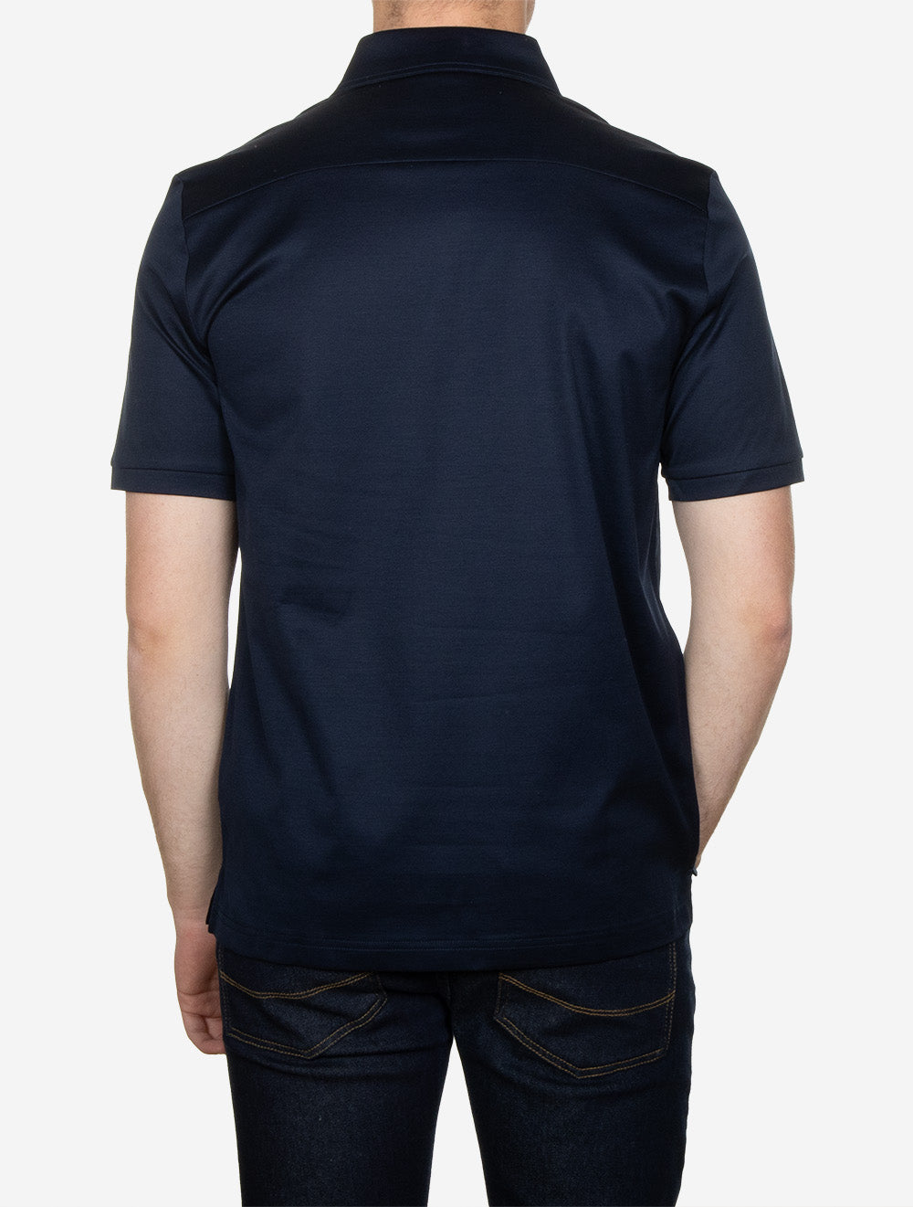 Jersey Polo Shirt Navy