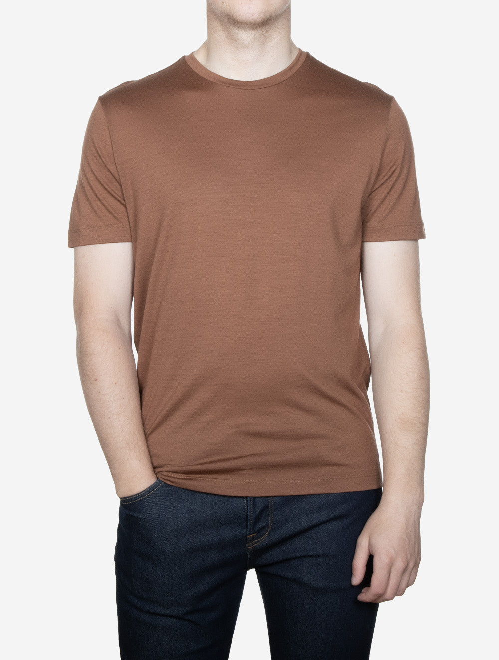T-shirt M.Bald à manches courtes - Chocolat au lait 738