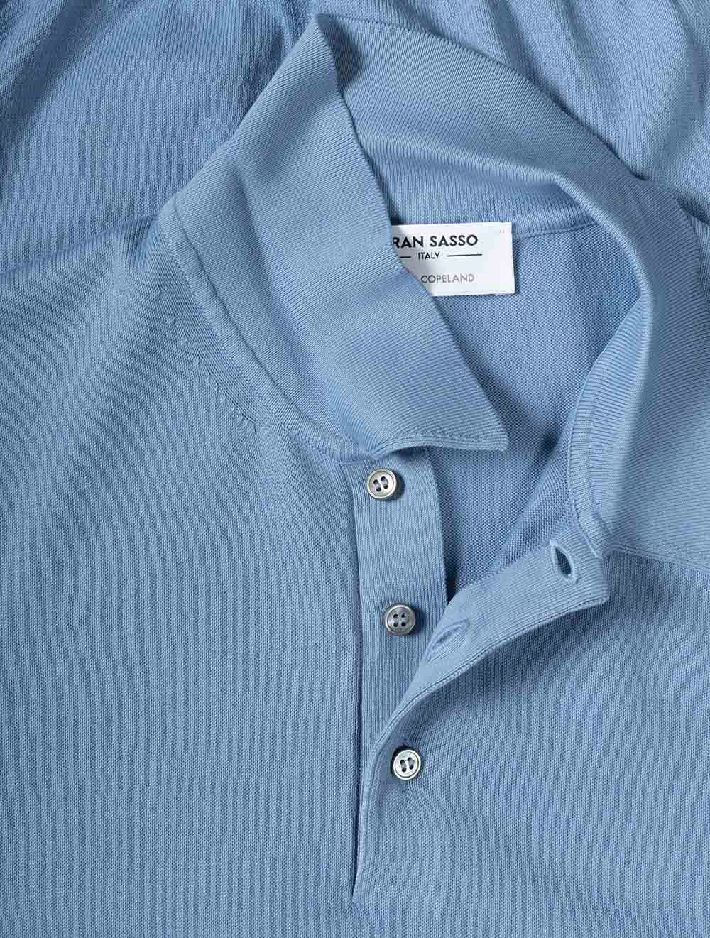 Gran Sasso Tennis Polo Cotton-Blue