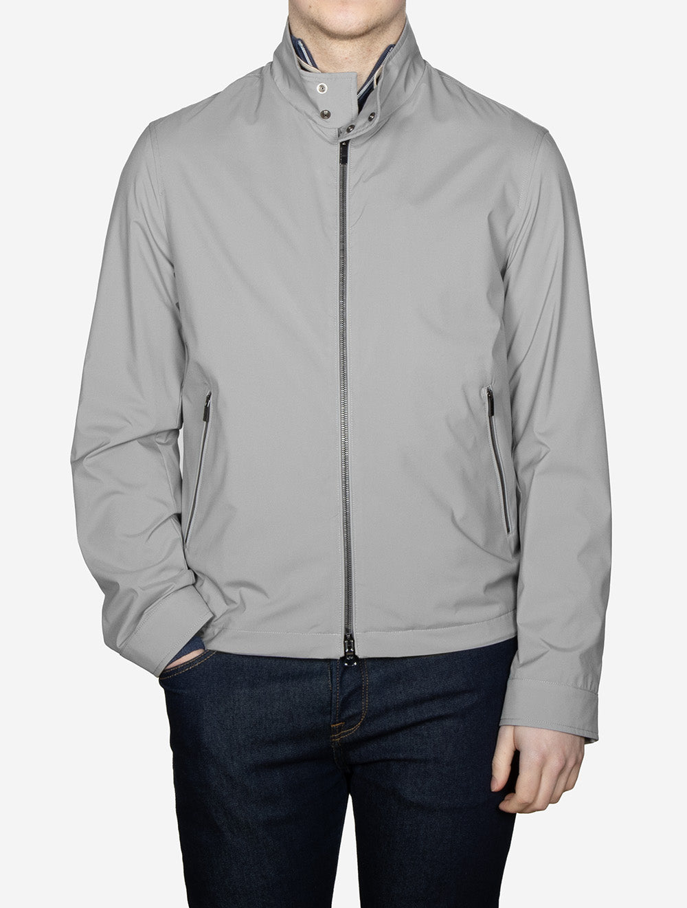 Paul & Shark Field Jacket Typhoon Platinum Grey | Men's Jackets at