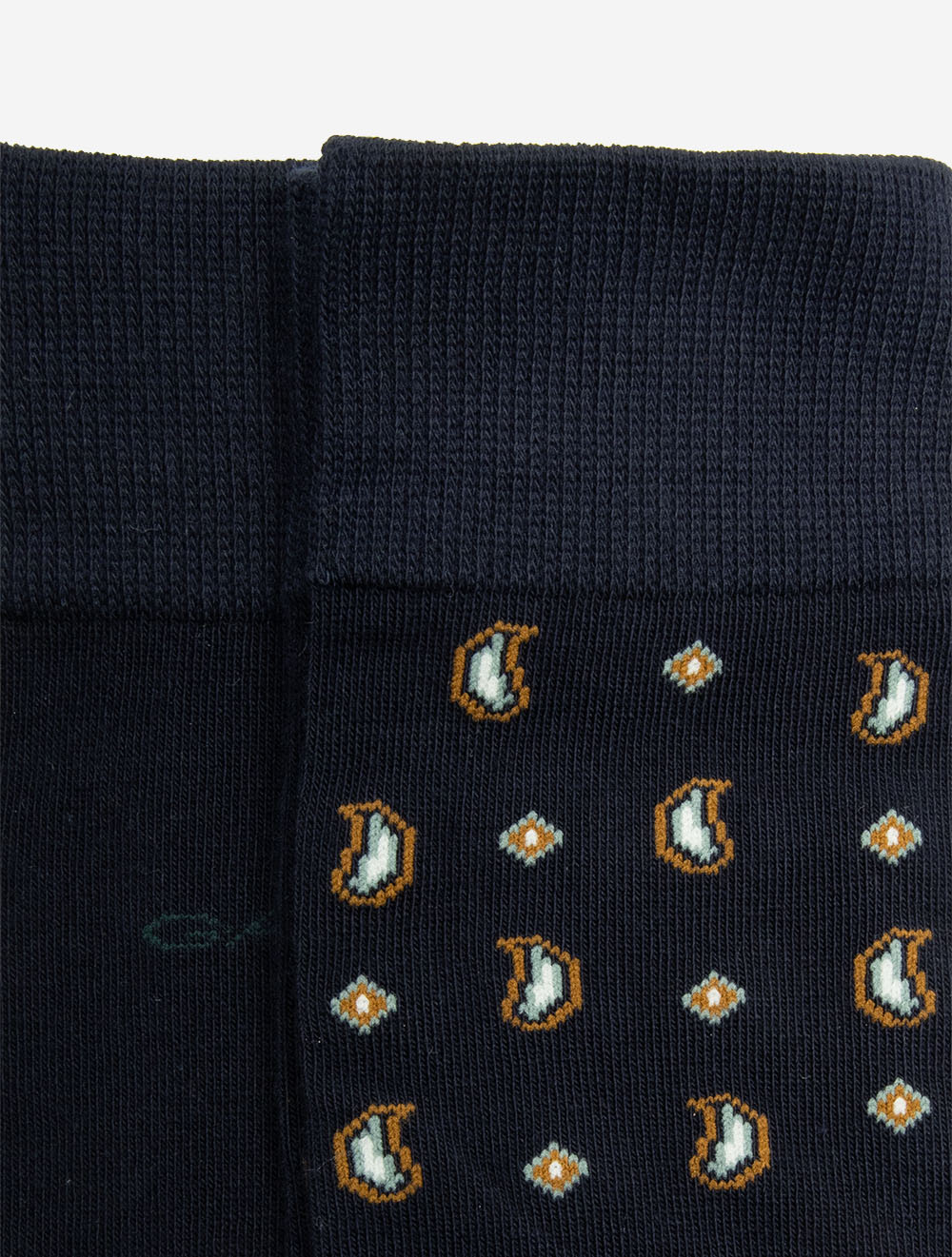 Coffret cadeau de 2 paires de chaussettes à motifs cachemire - Marine