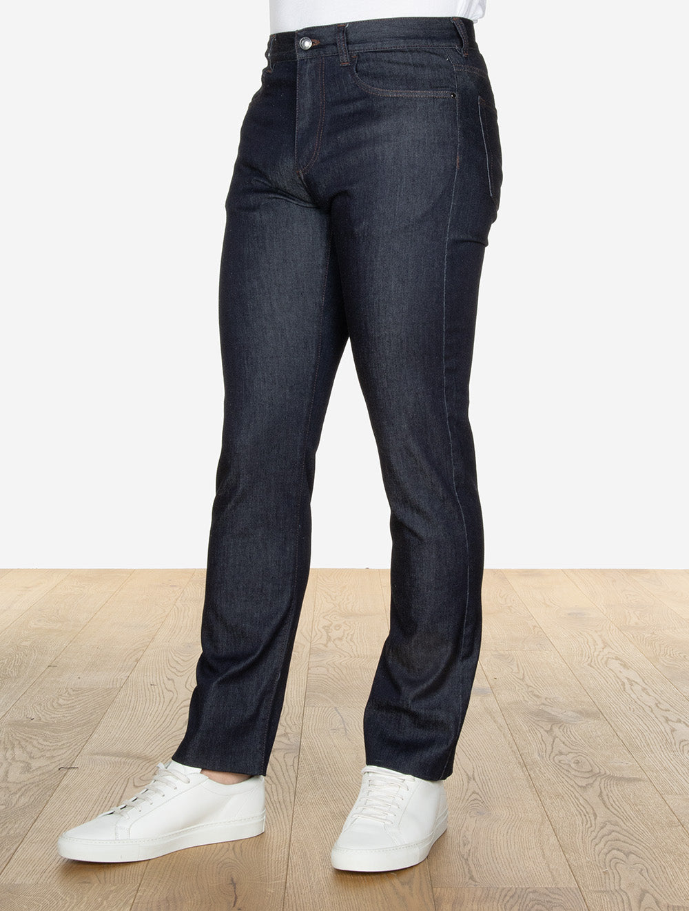 Iconic 5-Pocket Cotton Blend Trouser Navy