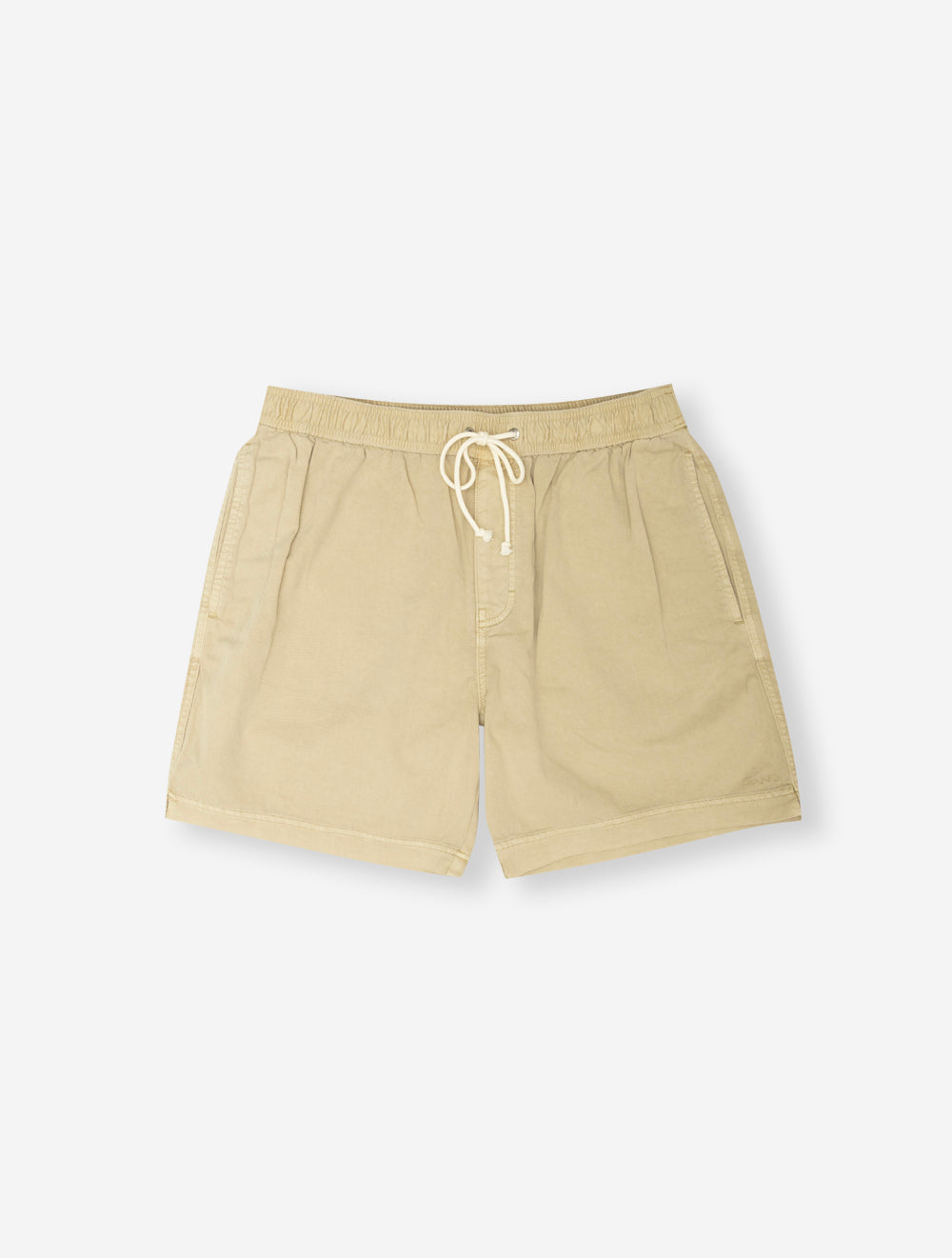 Regular Sunfaded Drawstring Shorts Oat Beige