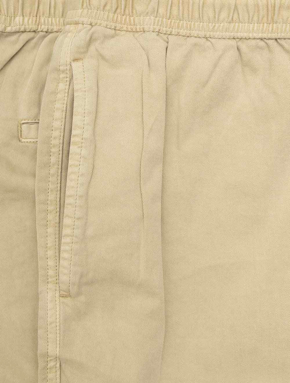 Regular Sunfaded Drawstring Shorts Oat Beige