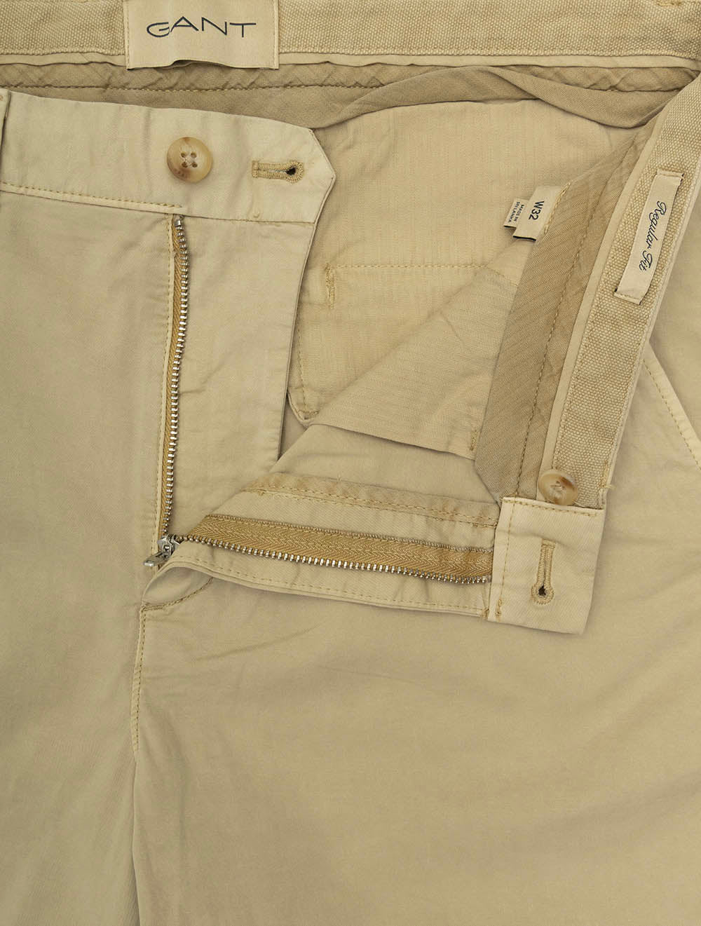 Regular Sunfaded Chino Shorts Oat Beige