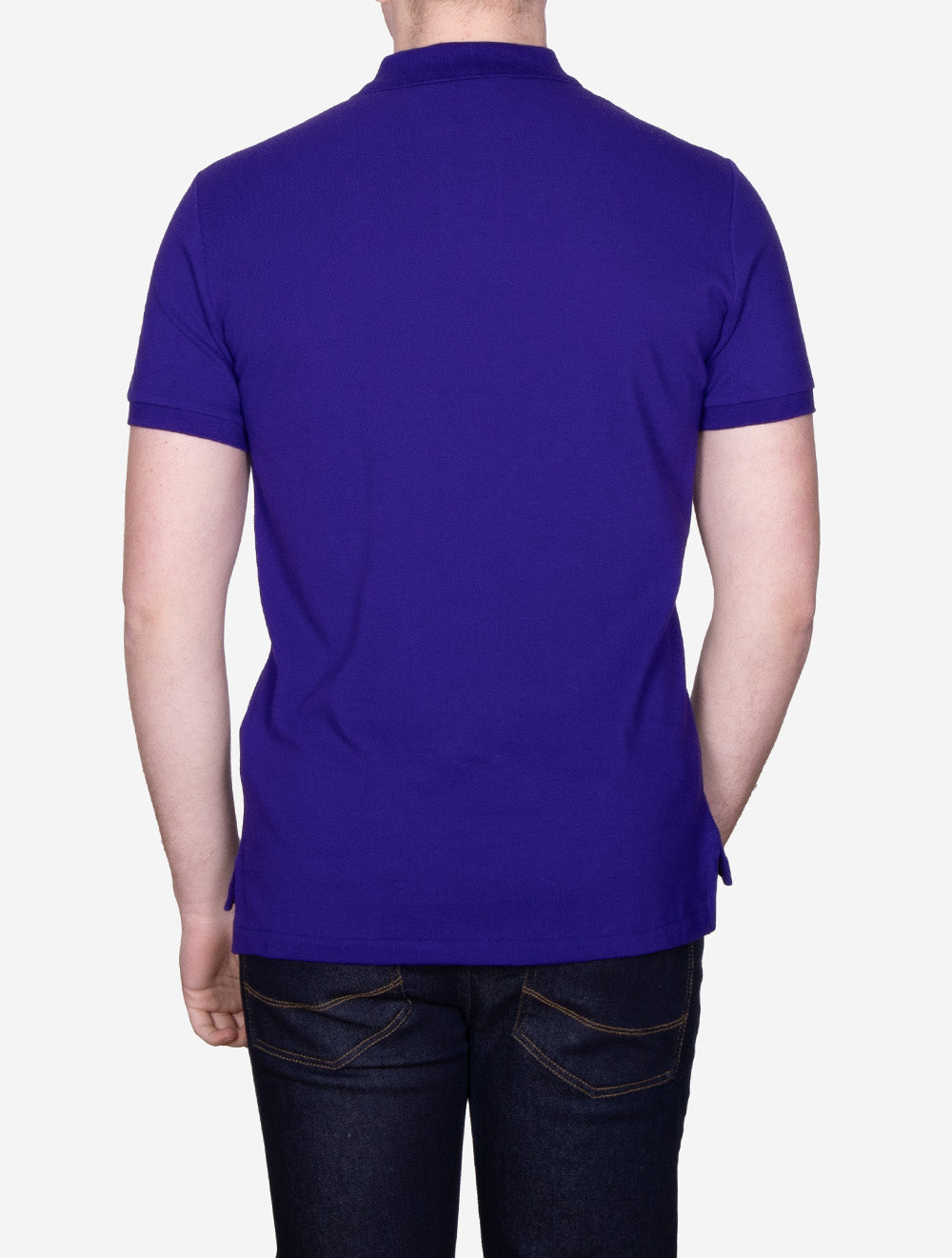 Basic Mesh Polo Shirt Purple