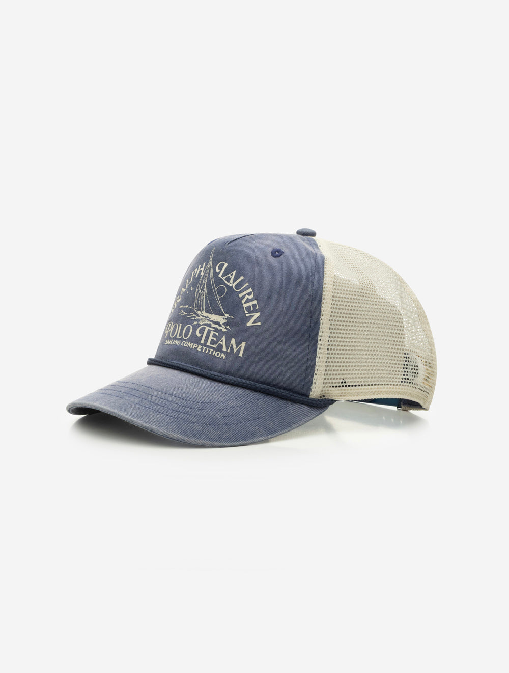 Polo Ralph Lauren Twill Graphic Trucker Cap Blue