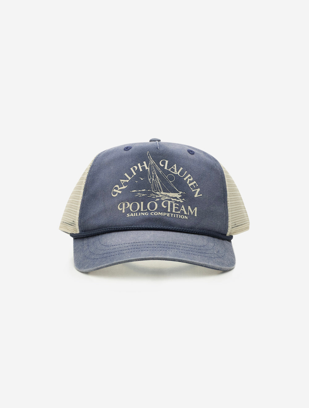 Polo Ralph Lauren Twill Graphic Trucker Cap Blue