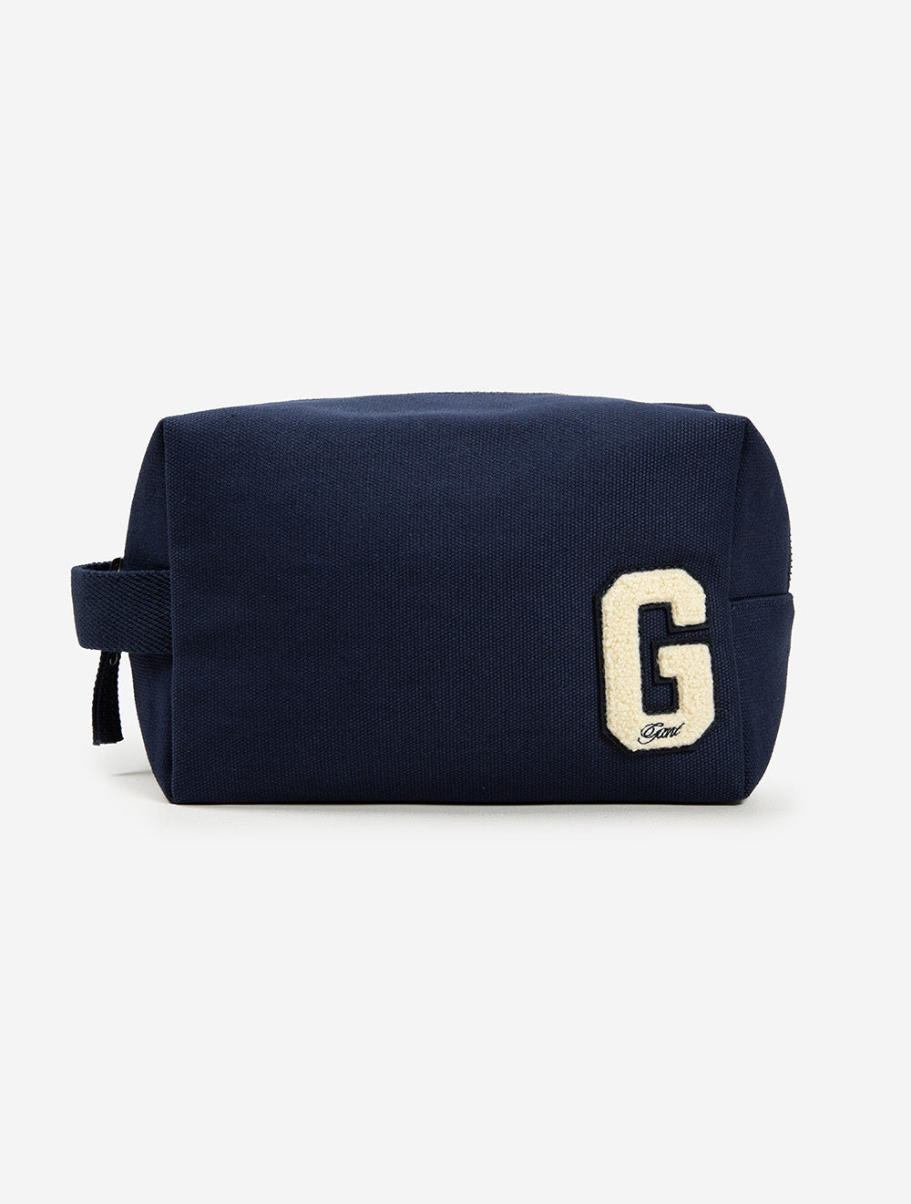 G Badge Cotton Canvas Washbag Evening Blue