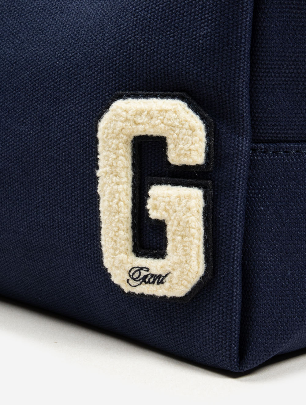 G Badge Cotton Canvas Washbag Evening Blue