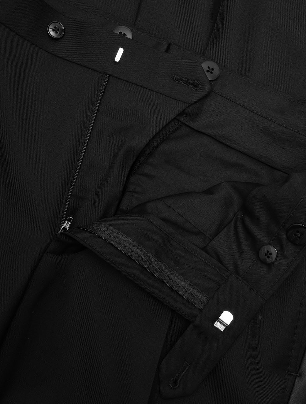 Pantalon de costume uni noir