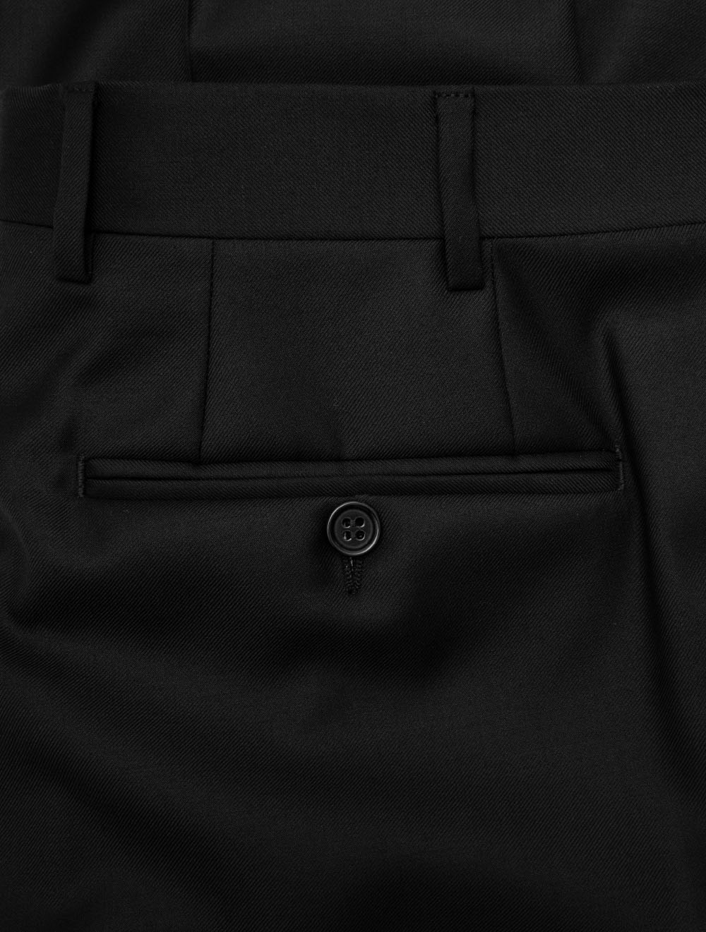 Wool Formal Trousers Black