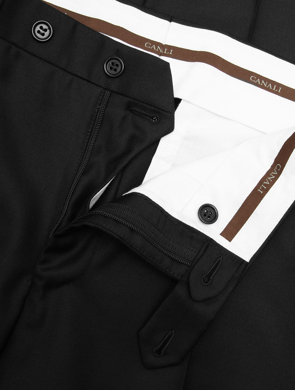 Wool Formal Trousers Black