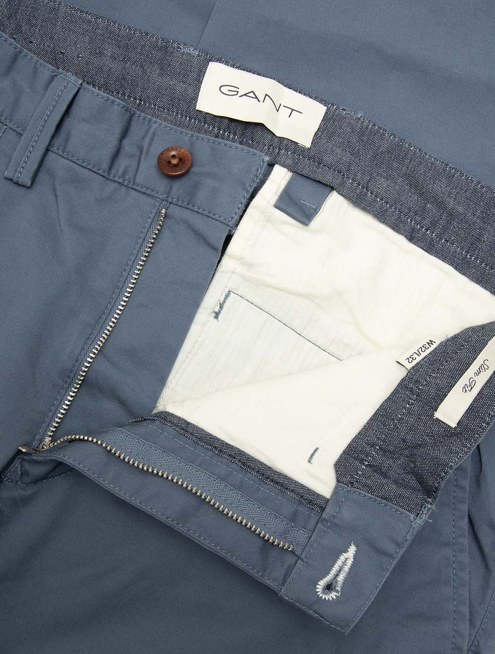 Slim Twill Chinos Naval Blue