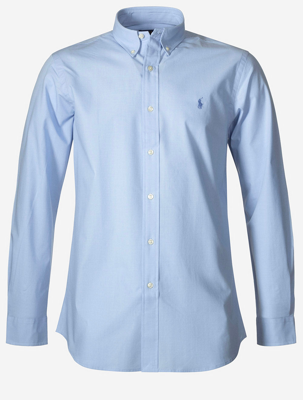 Stretch Poplin Shirt Blue
