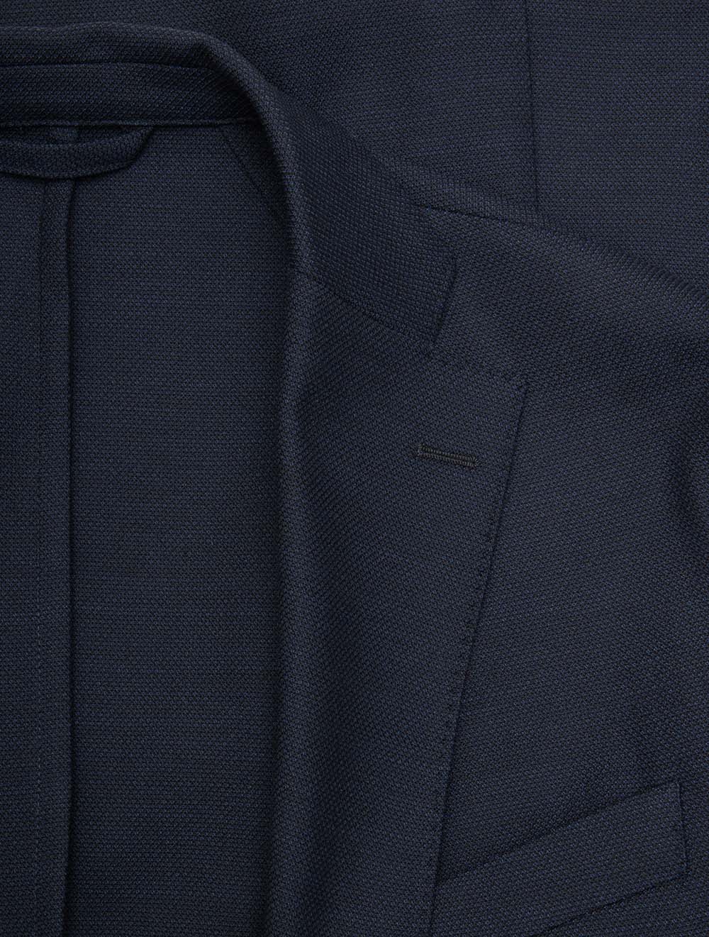 Veste Eton Techno Wool Soft - Bleu marine