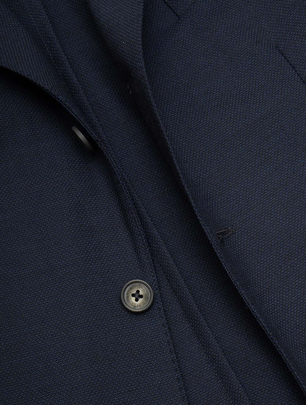 Veste Eton Techno Wool Soft - Bleu marine