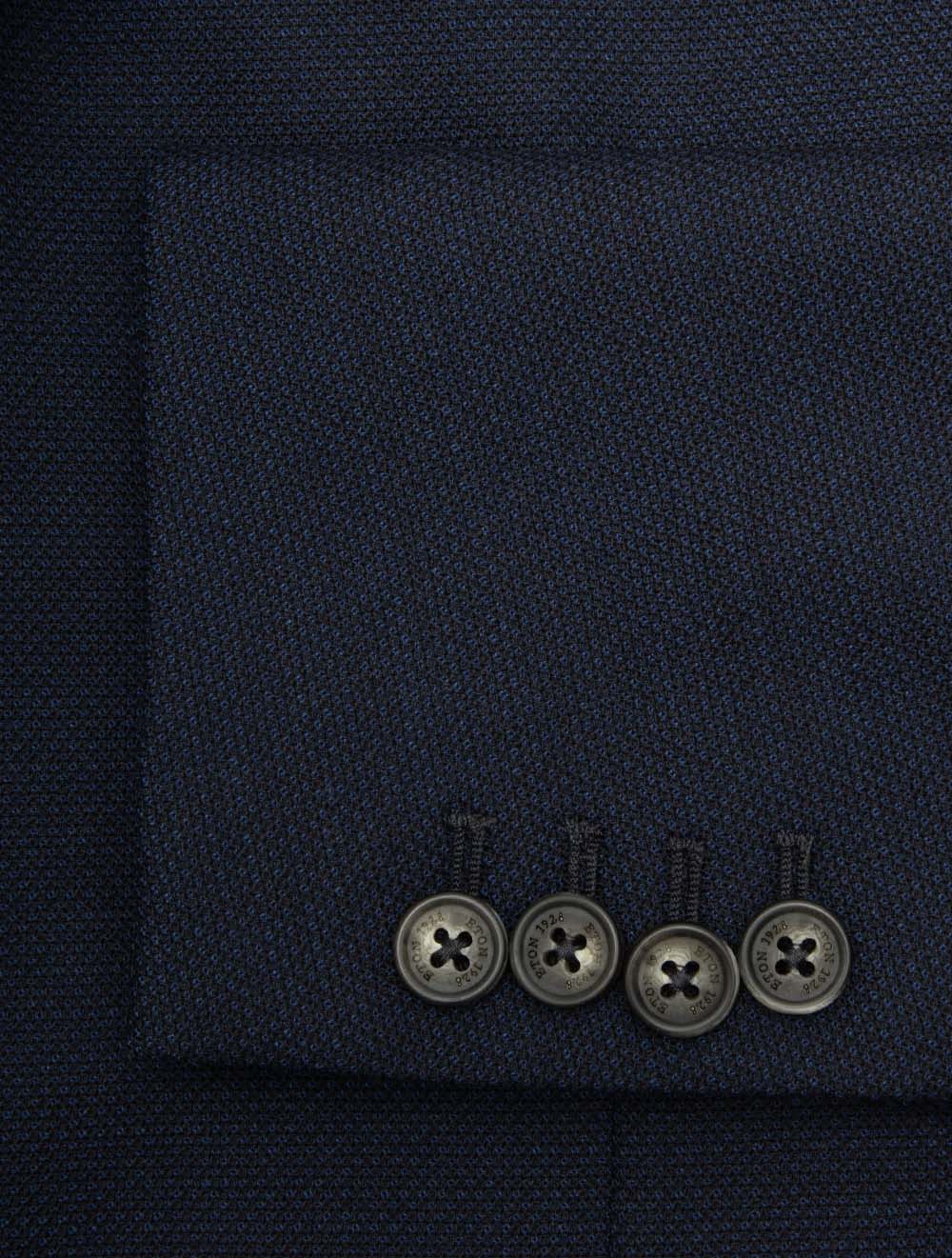 Veste Eton Techno Wool Soft - Bleu marine