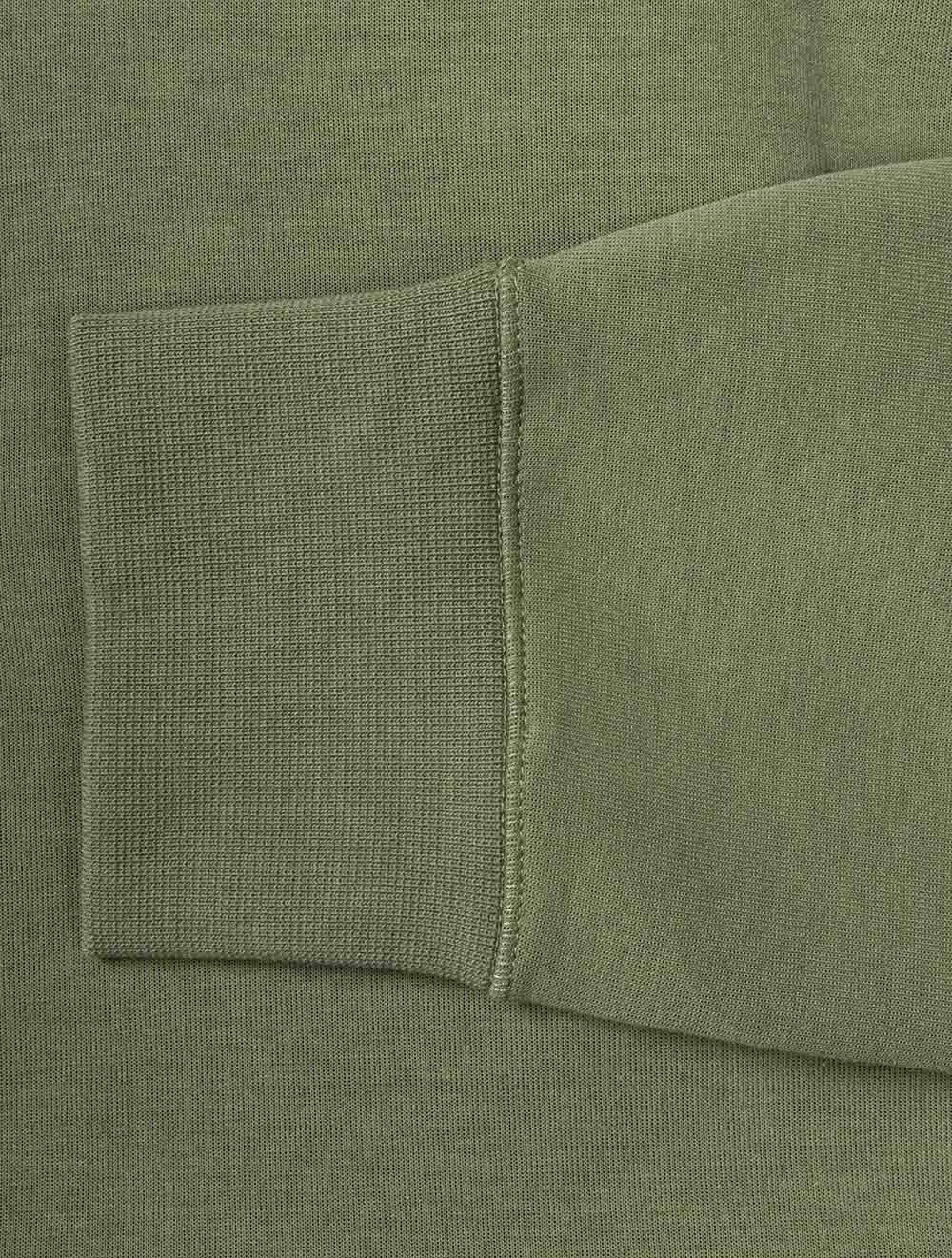Double Knit Quarter Zip Pullover Green