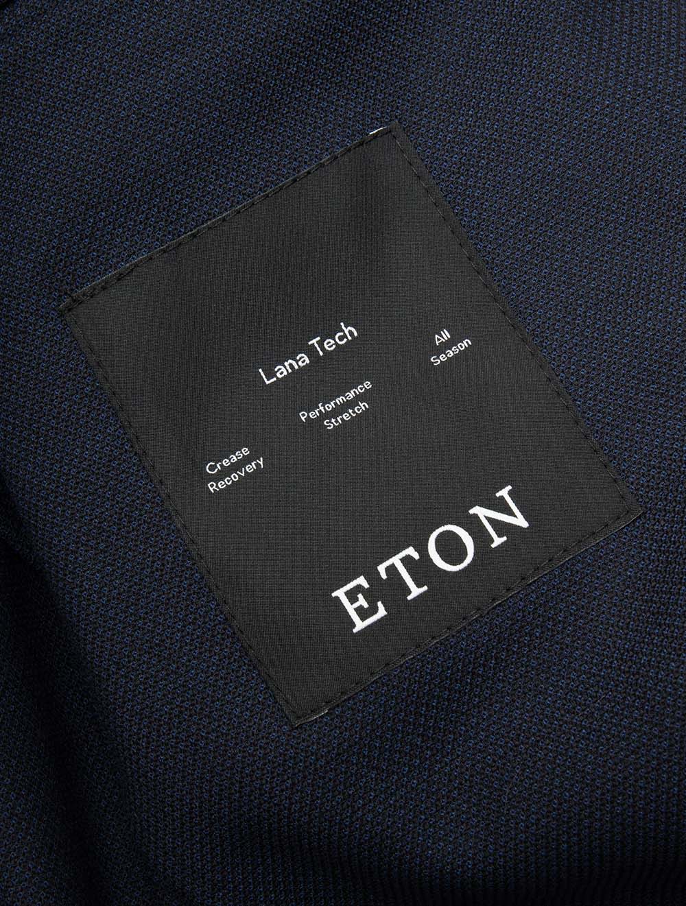Veste Eton Techno Wool Soft - Bleu marine