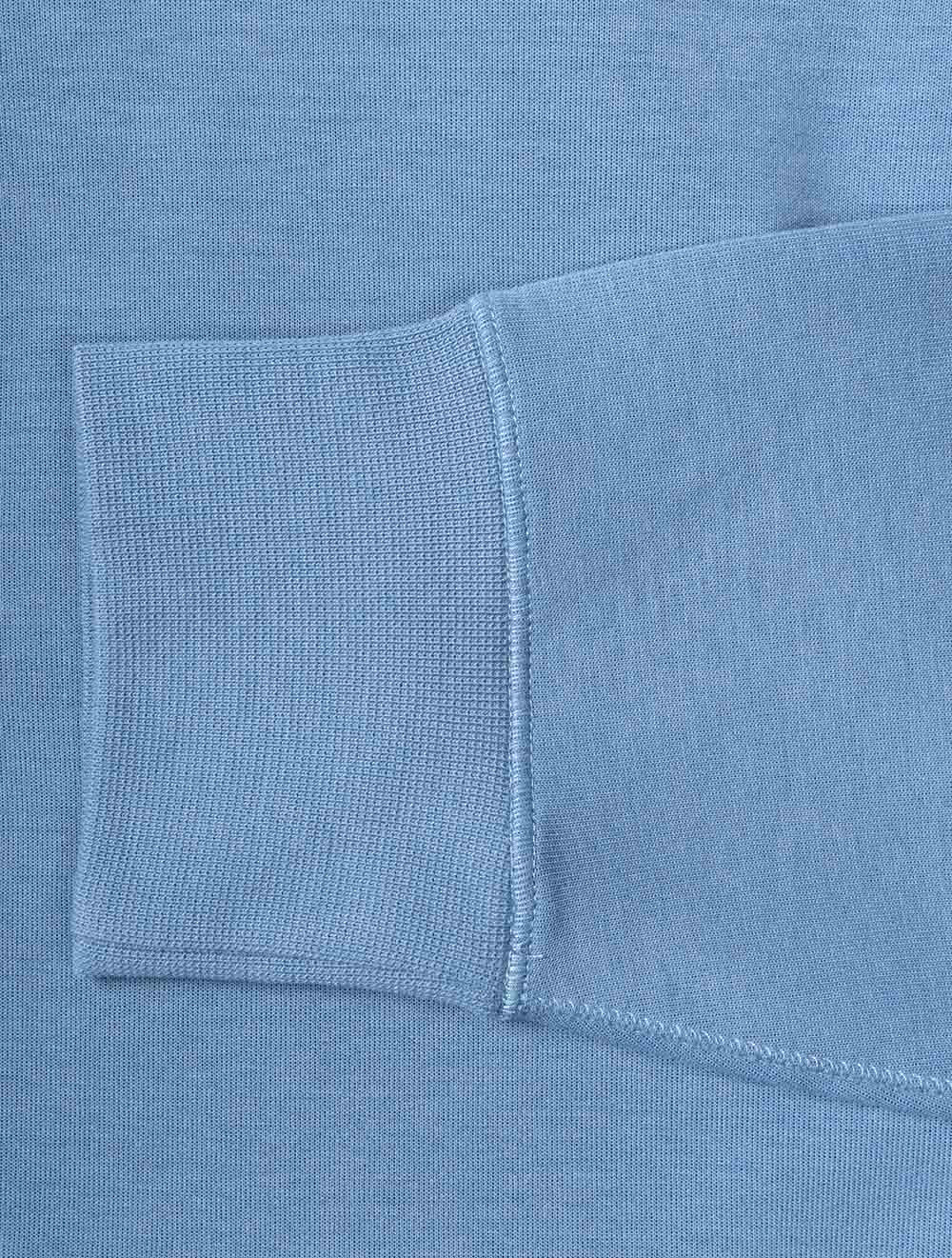 Double Knit Quarter Zip Pullover Blue