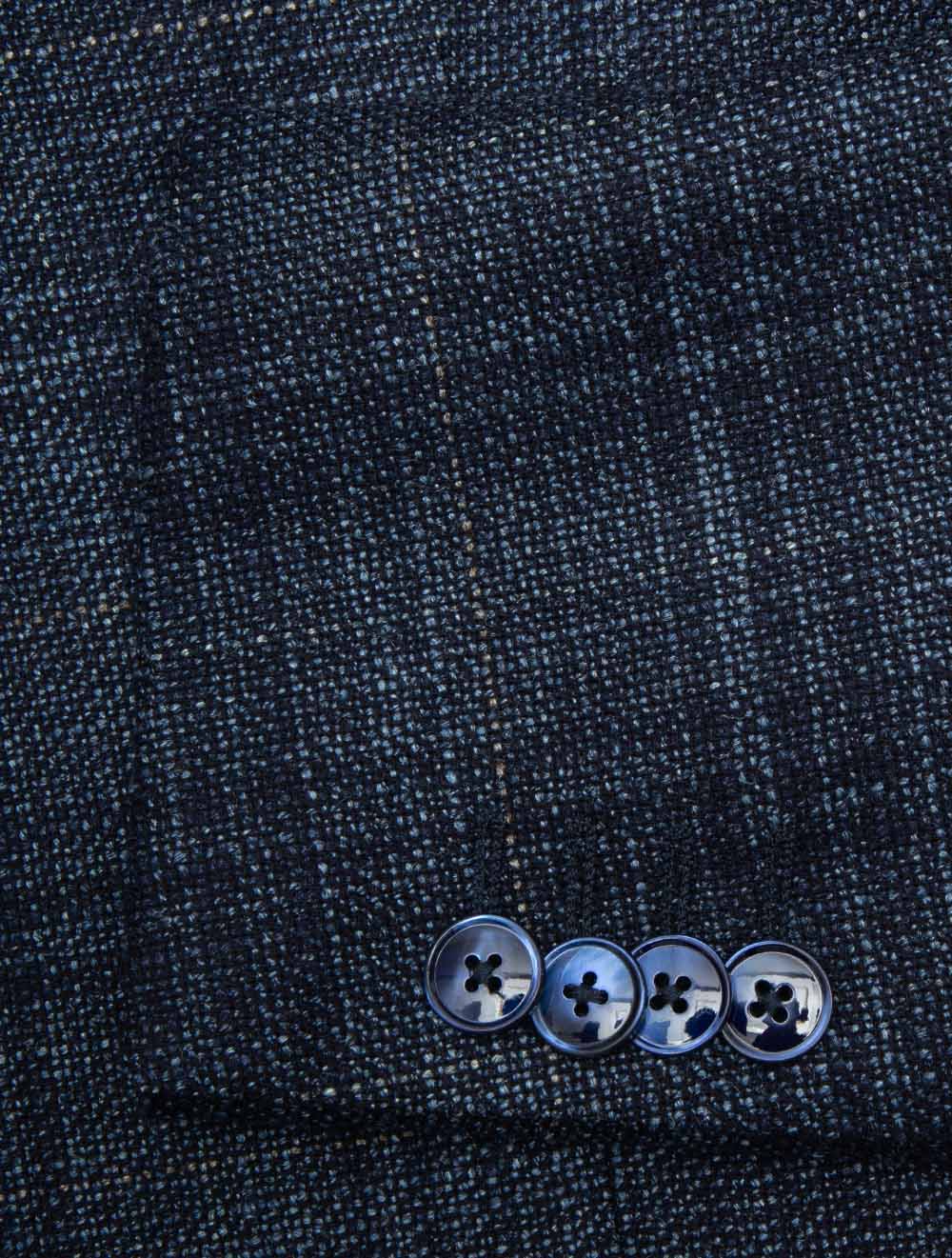 Silk Air Check Unlined Jacket Blue