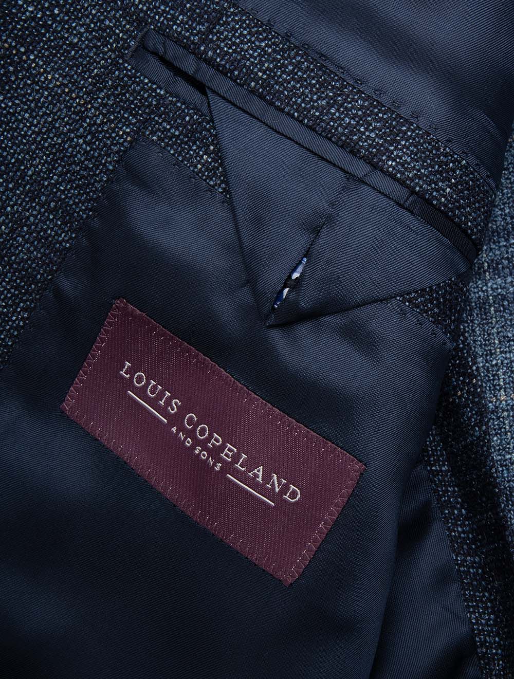 Silk Air Check Unlined Jacket Blue