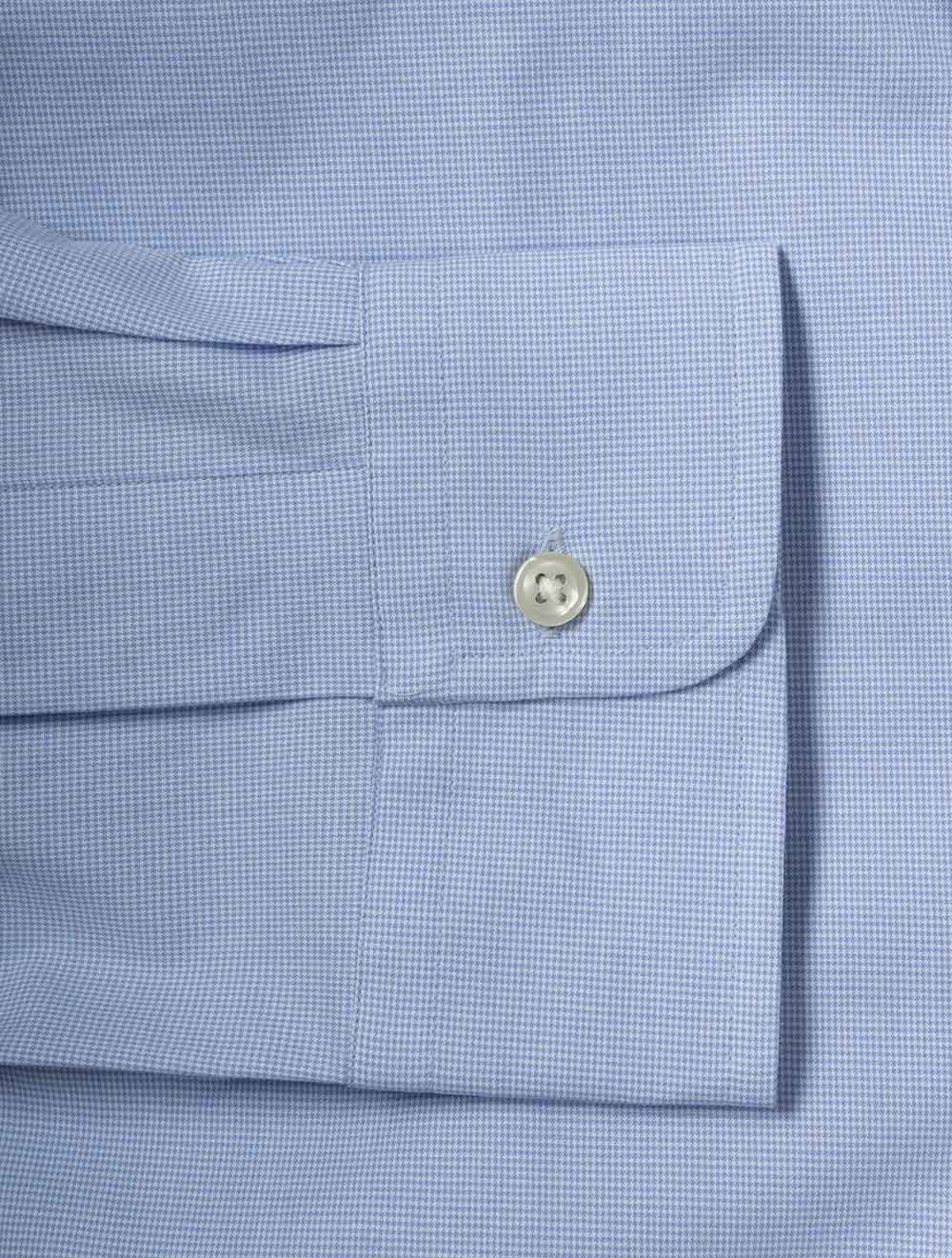 Stretch Poplin Shirt Blue