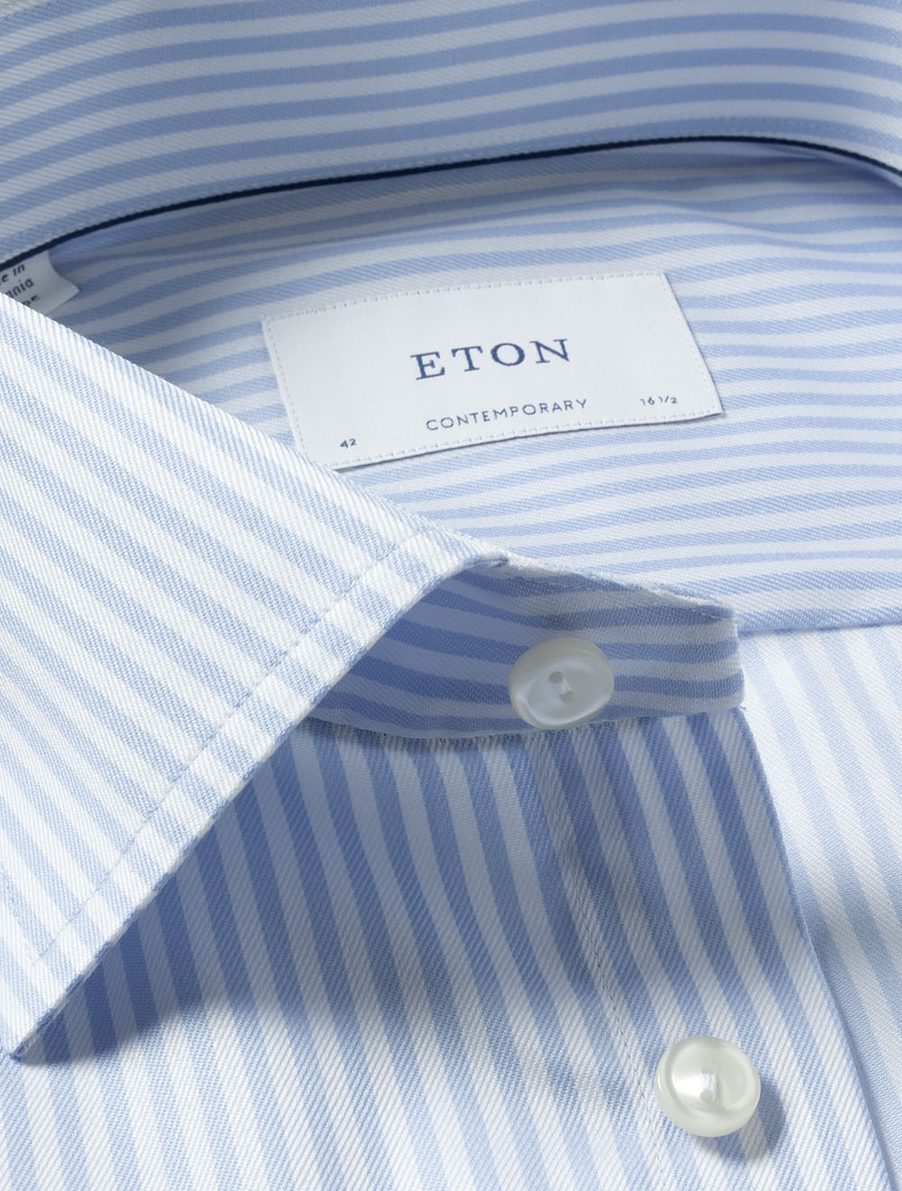 Contemporary Bengal Striped Shirt Blue