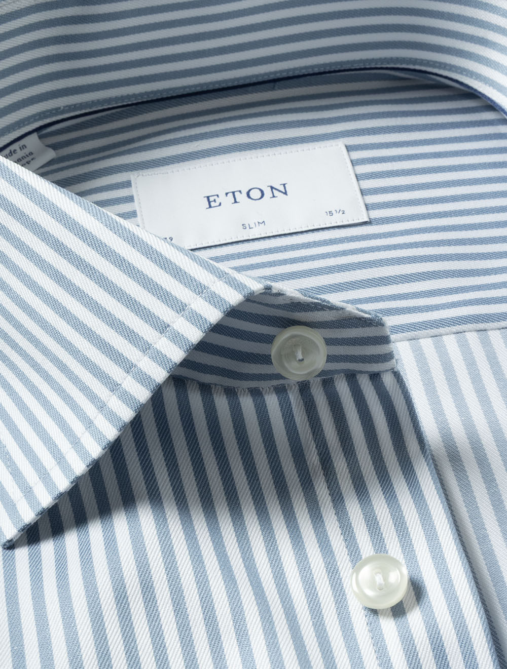 Slim Bengal Striped Shirt Teal