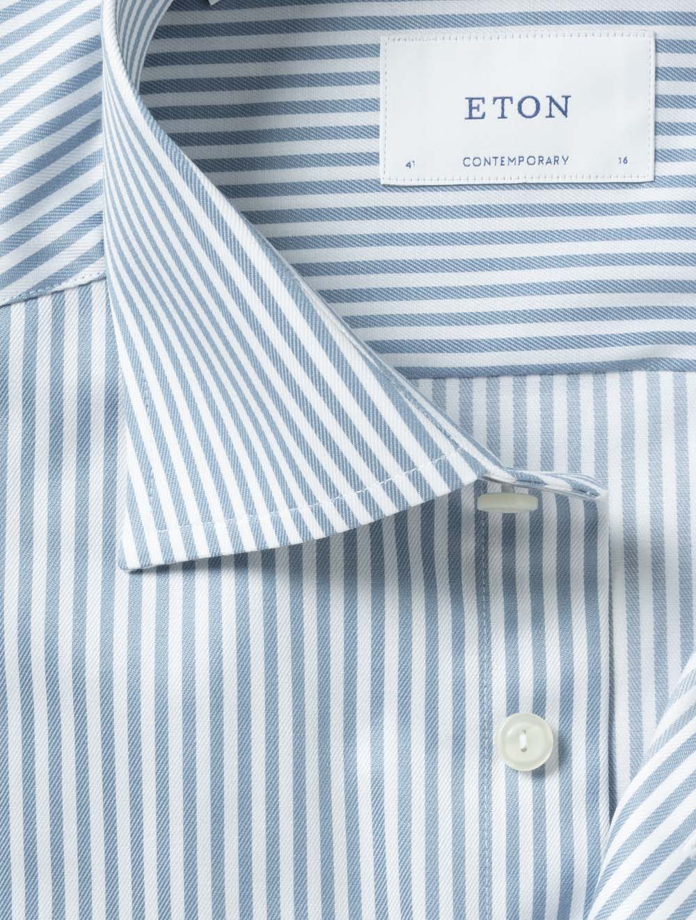 Contemporary Bengal Striped Shirt Teal
