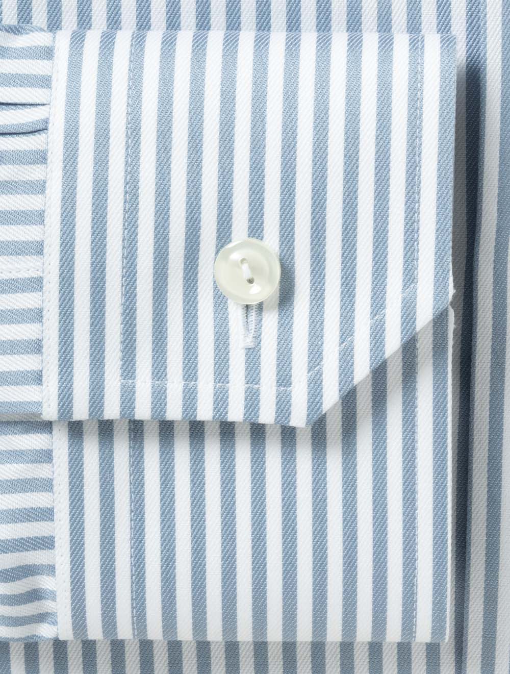 Contemporary Bengal Striped Shirt Teal