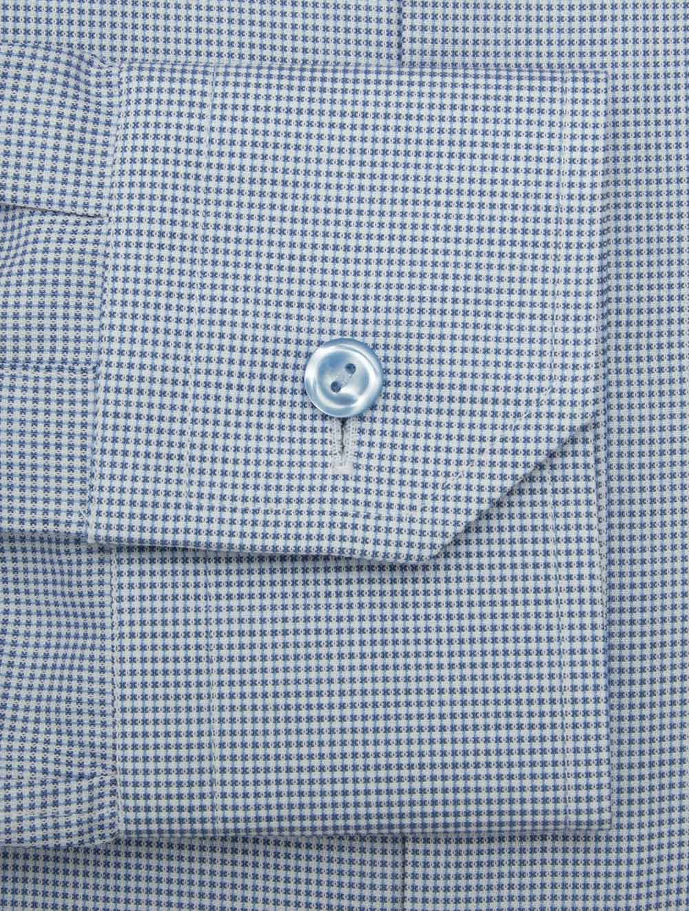 Eton Slim Fit Nailhead Shirt Blue