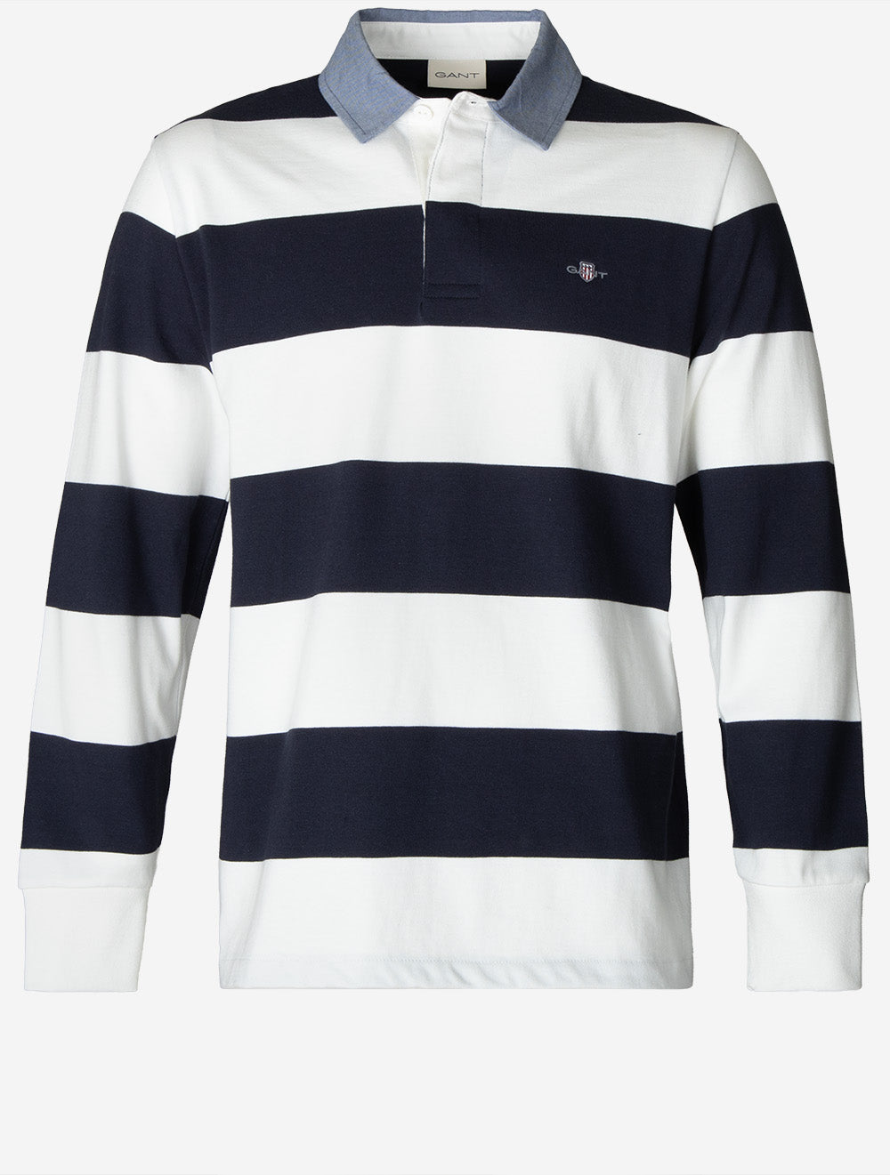 Regular Chambray Stripe Heavy Rugger Eggshell